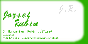 jozsef rubin business card